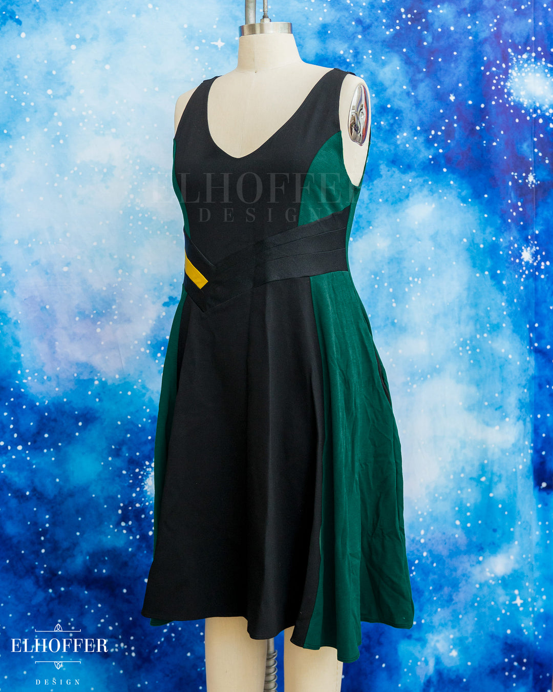 PREORDER - Marvelous Mischief Dress - Spruce Accents