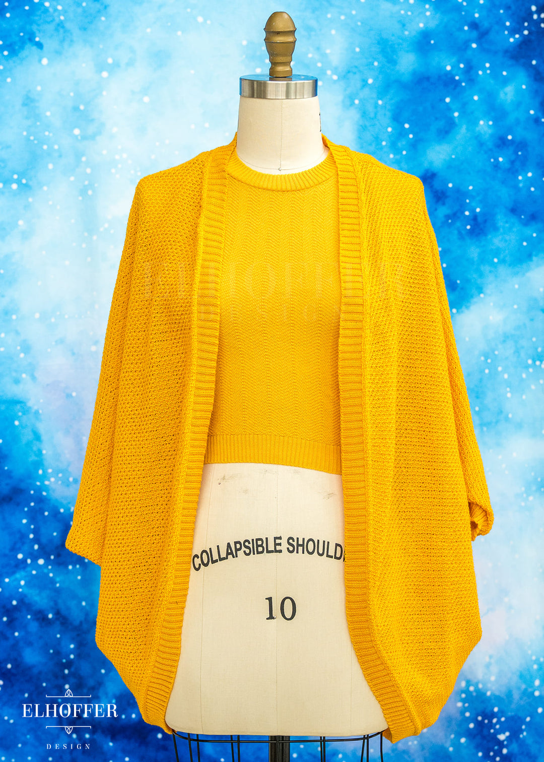 Essential Susan Crop Top - Mustard Chevron
