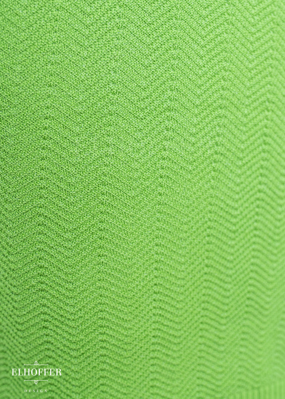 Essential Susan Crop Top - Leaf Green Chevron