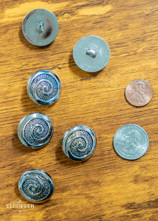 Spiral Shank Buttons - Plastic - 40L