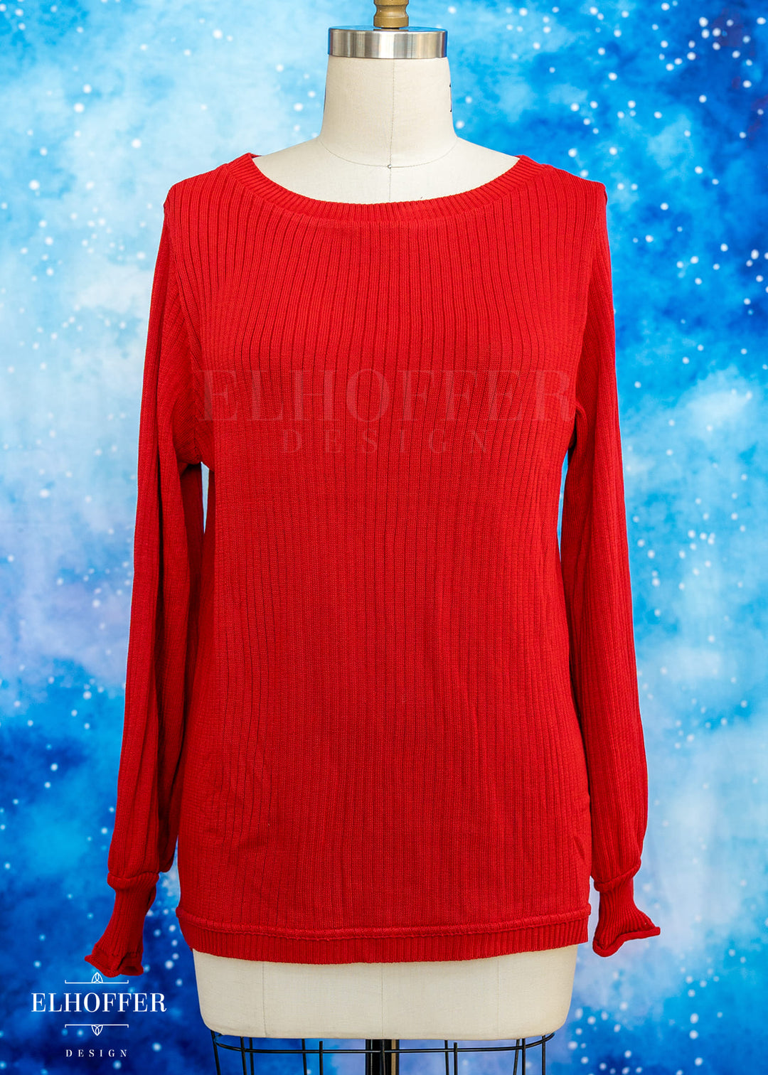Essential Oversize Sweater - Ruby Red