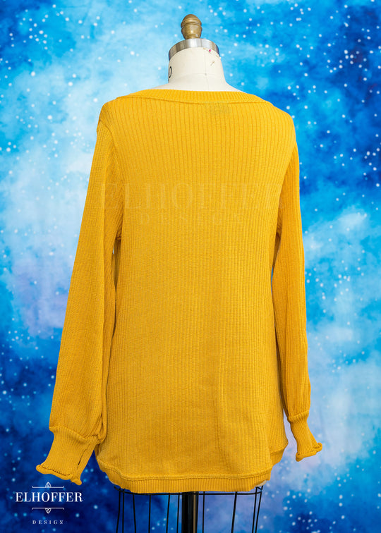 Essential Oversize Sweater - Mustard Gold