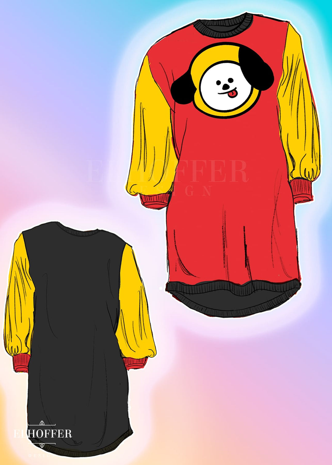 PREORDER - Puppy Bias Sweater