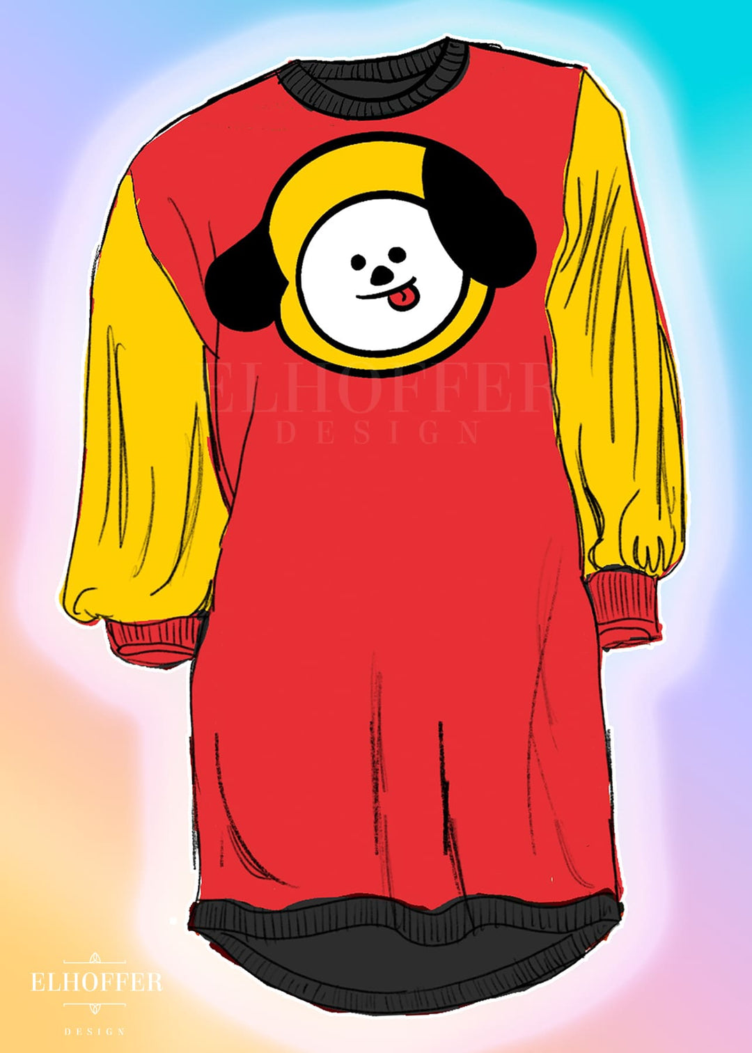 PREORDER - Puppy Bias Sweater