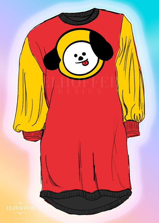 PREORDER - Puppy Bias Sweater