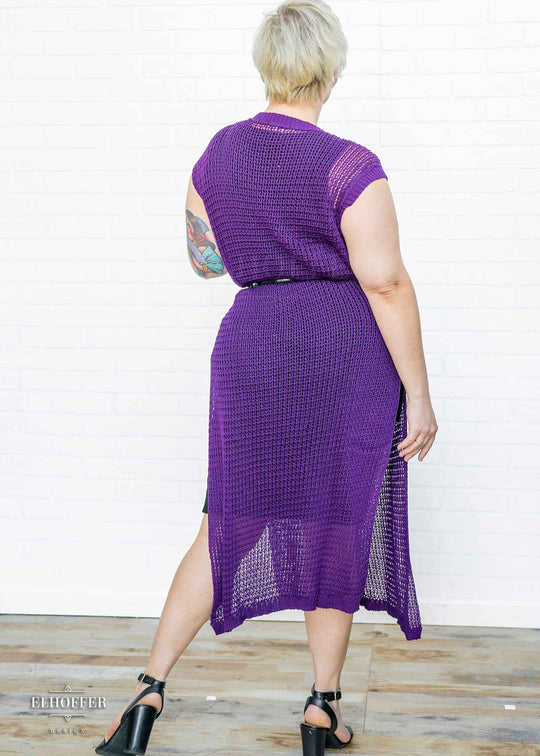 Essential Knight in Knitted Armor Tunic - Royal Purple