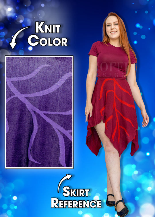 Customize Your Quest - Deep Violet Leaf Knit