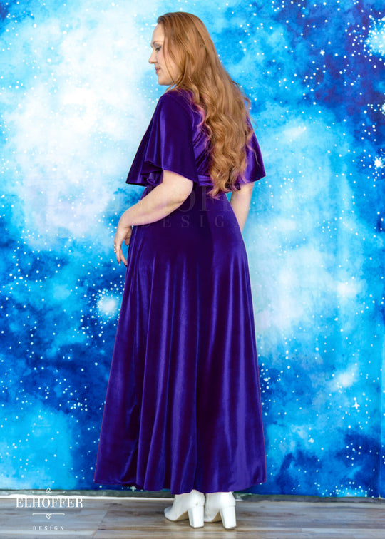 PREORDER - Essential Isabella Maxi Wrap Dress - Amethyst Velvet