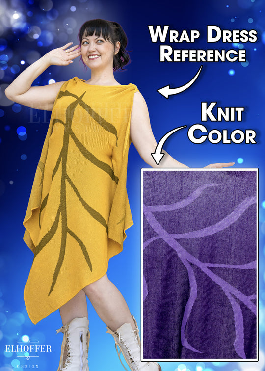 Customize Your Quest - Deep Violet Leaf Knit