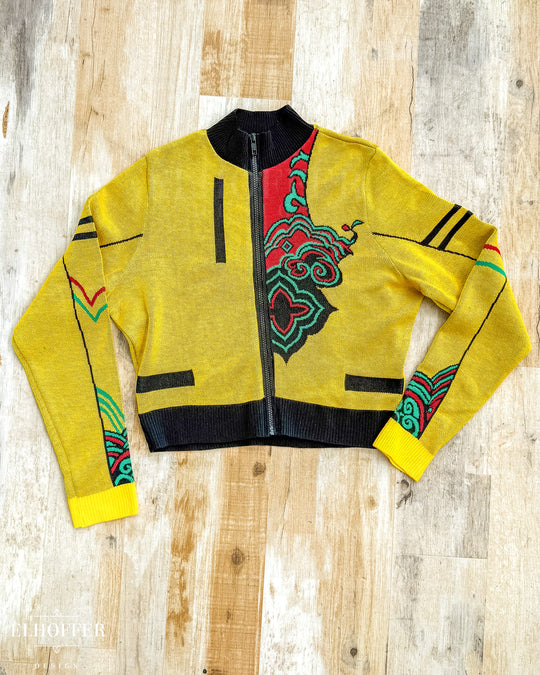 Popstar Royalty Zip Crop Cardi