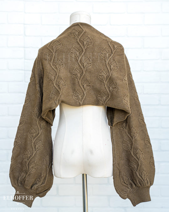 SAMPLE SALE - Elevensies Rosie Shrug - Taupe - Dev Sample Small