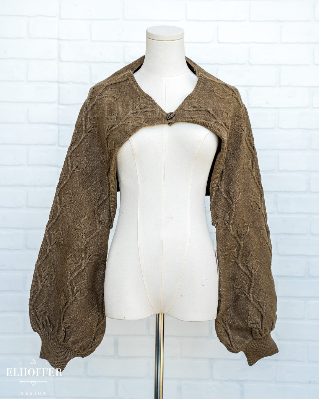 SAMPLE SALE - Elevensies Rosie Shrug - Taupe - Dev Sample Small