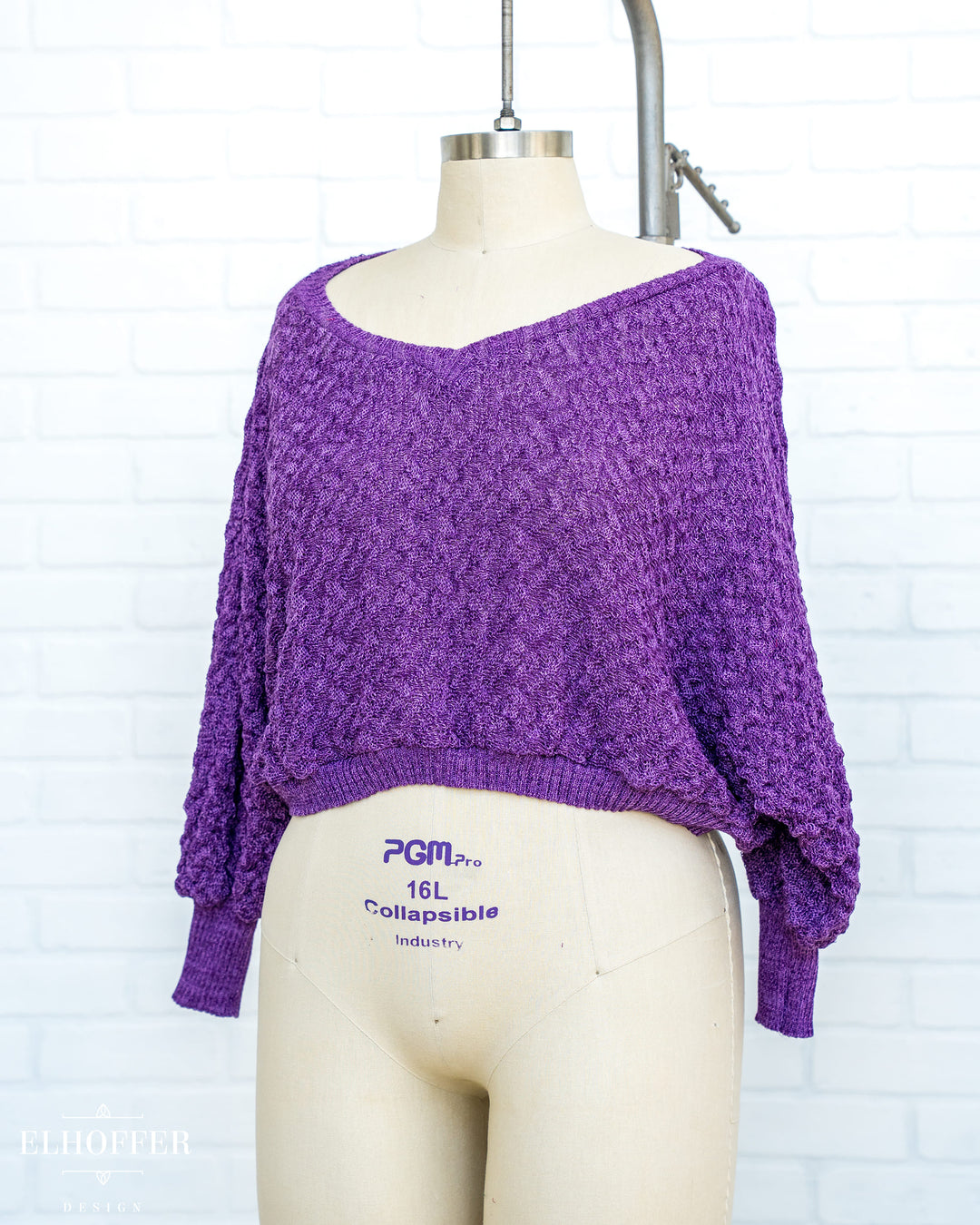 SAMPLE SALE - Purple Whitney Top - More Cropped - XS-L