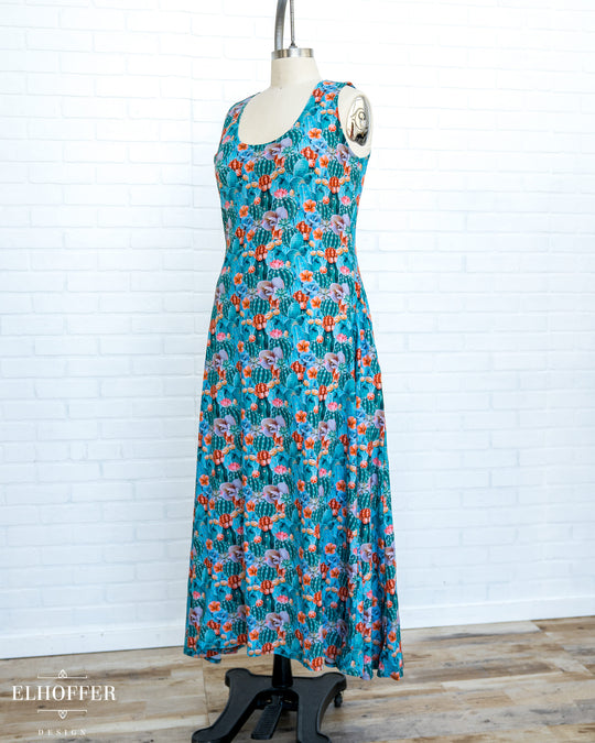 SAMPLE SALE - Essential Maxi Dress - Desert Florals *faded*- Large