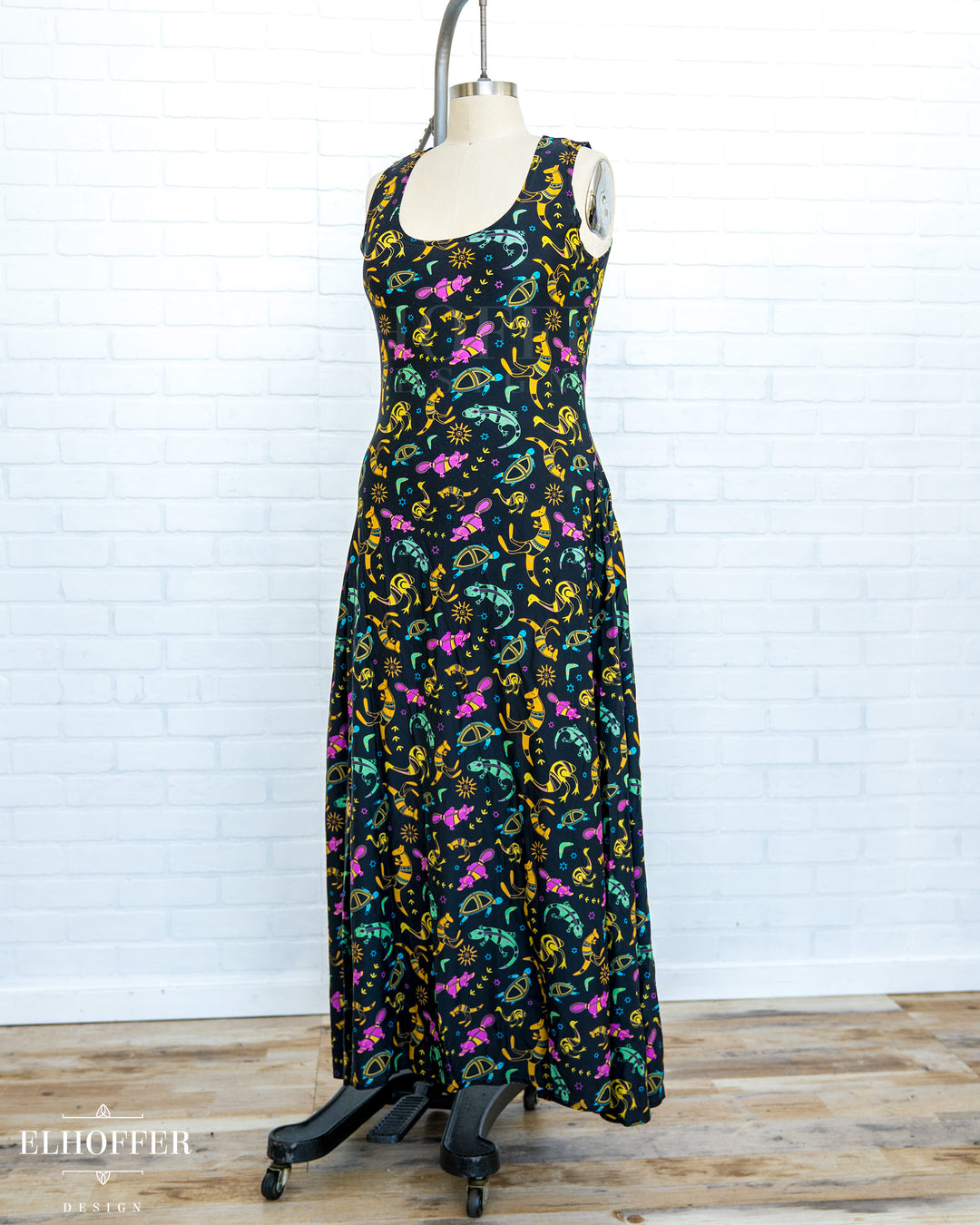 SAMPLE SALE - Essential Maxi Dress - Neon Outback *faded*- Large