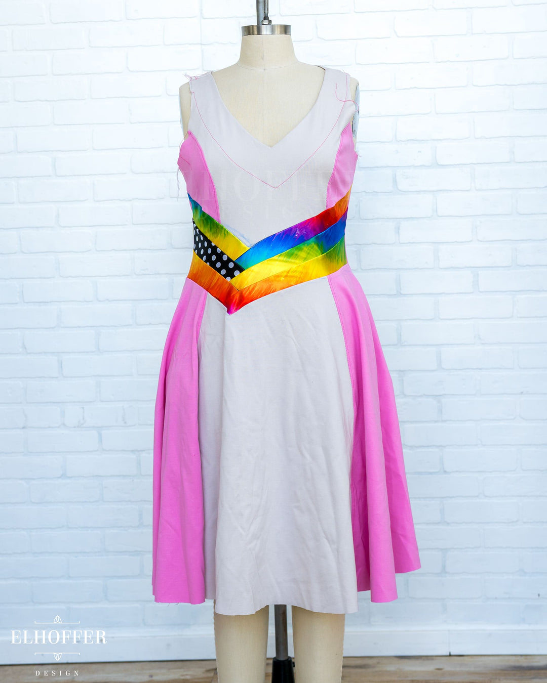 SAMPLE SALE - Mischief Dress Dev Sample Mockup - XL Raw Edges