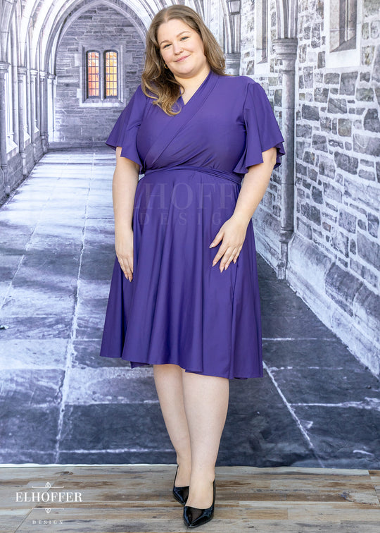Essential Luisa Wrap Dress - Purple Haze Spandex