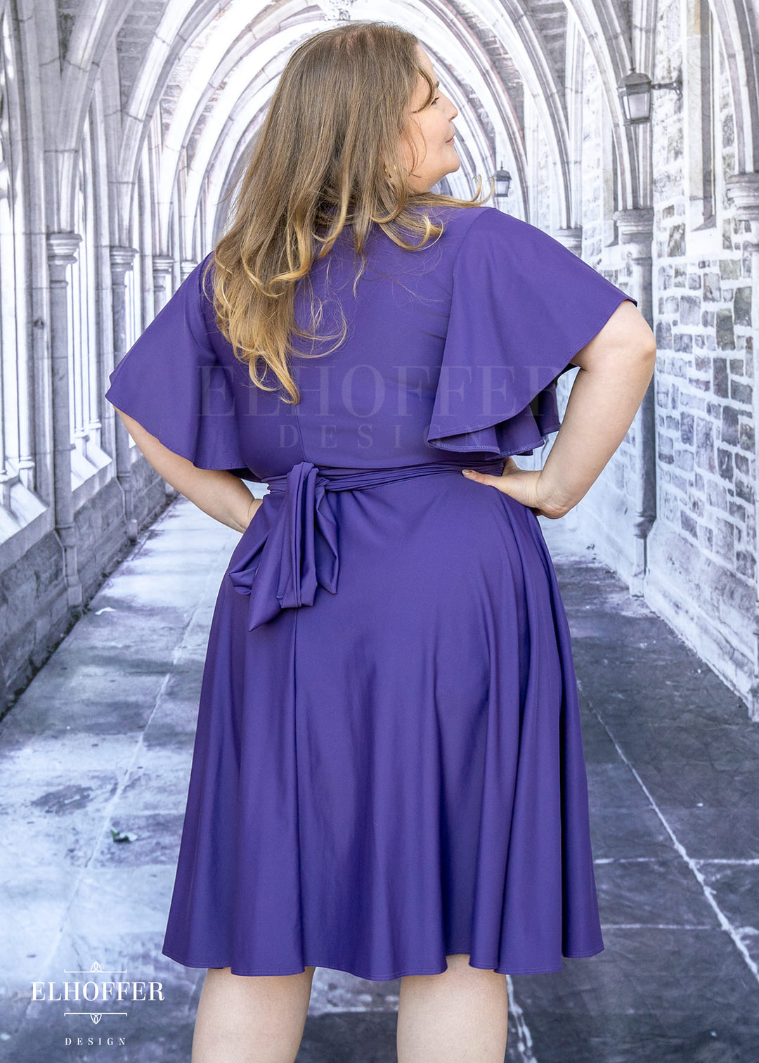 Essential Luisa Wrap Dress - Purple Haze Spandex