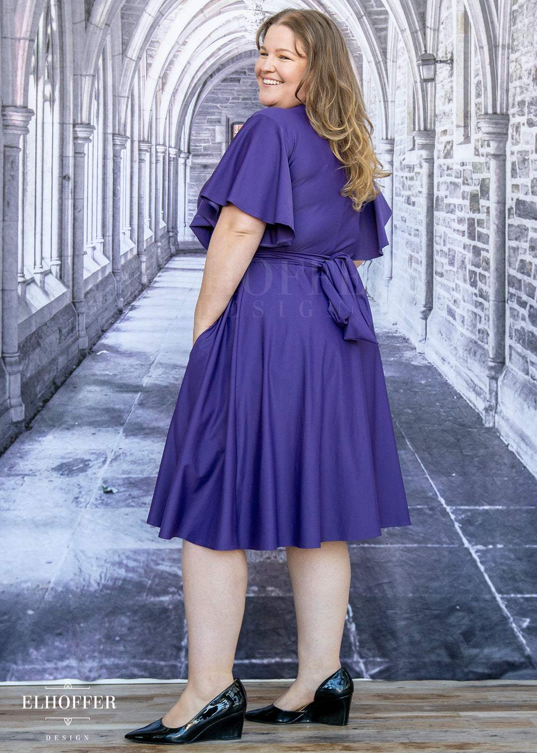 Essential Luisa Wrap Dress - Purple Haze Spandex