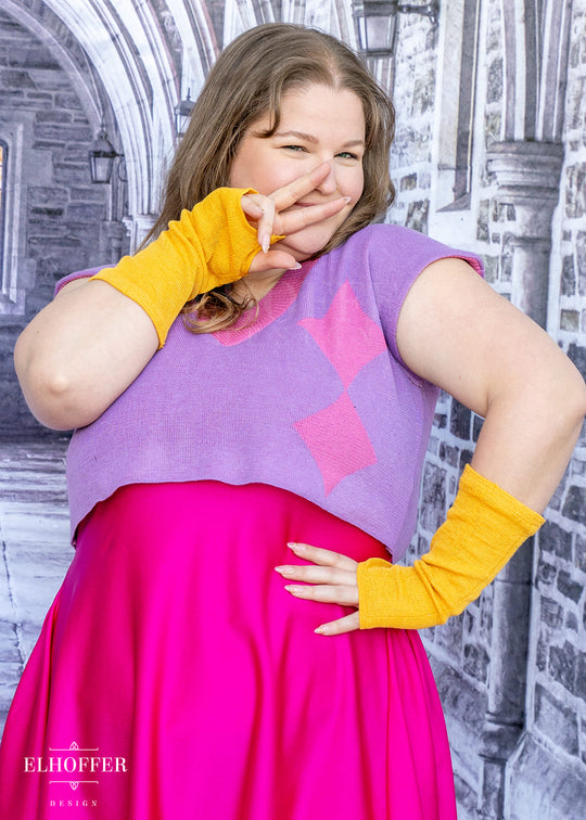 PREORDER - Mysterious Sparkle Arm Warmers - Mustard