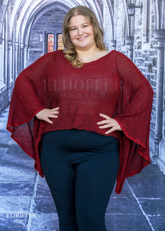 PREORDER - Essential Endora Cape Top - Blood Red