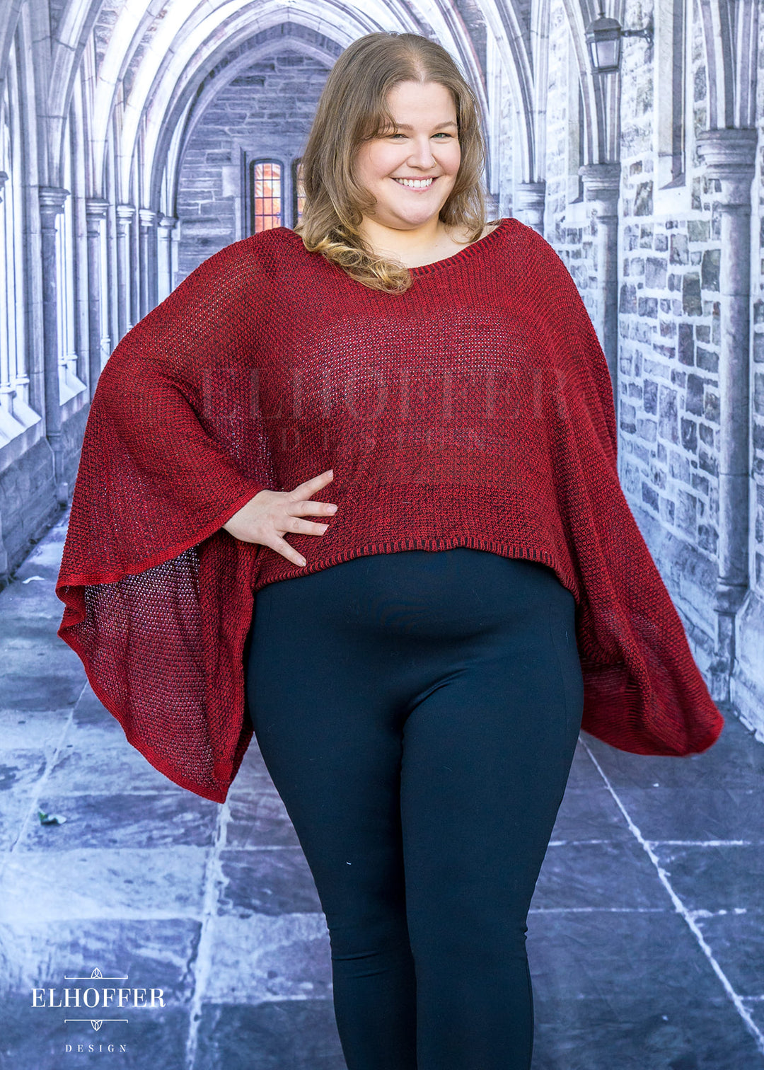 PREORDER - Essential Endora Cape Top - Blood Red