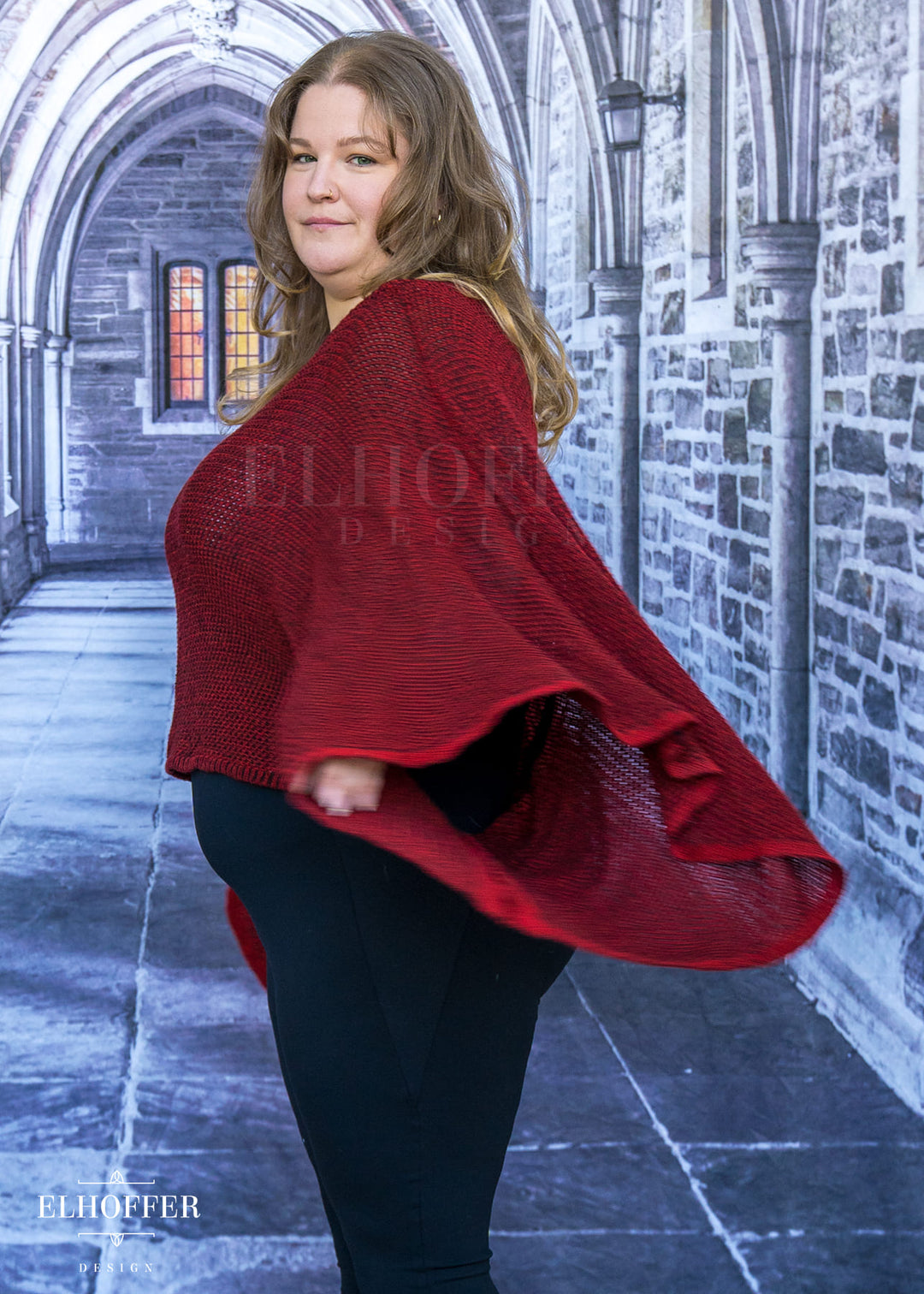 PREORDER - Essential Endora Cape Top - Blood Red
