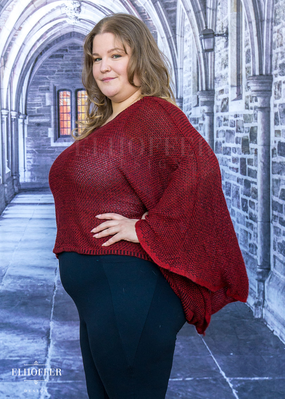 PREORDER - Essential Endora Cape Top - Blood Red