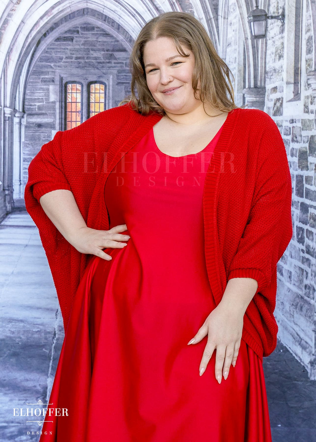 Essential Knit Dolman - All Too Red