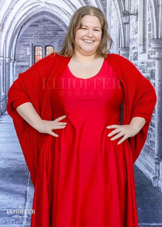 Essential Knit Dolman - All Too Red