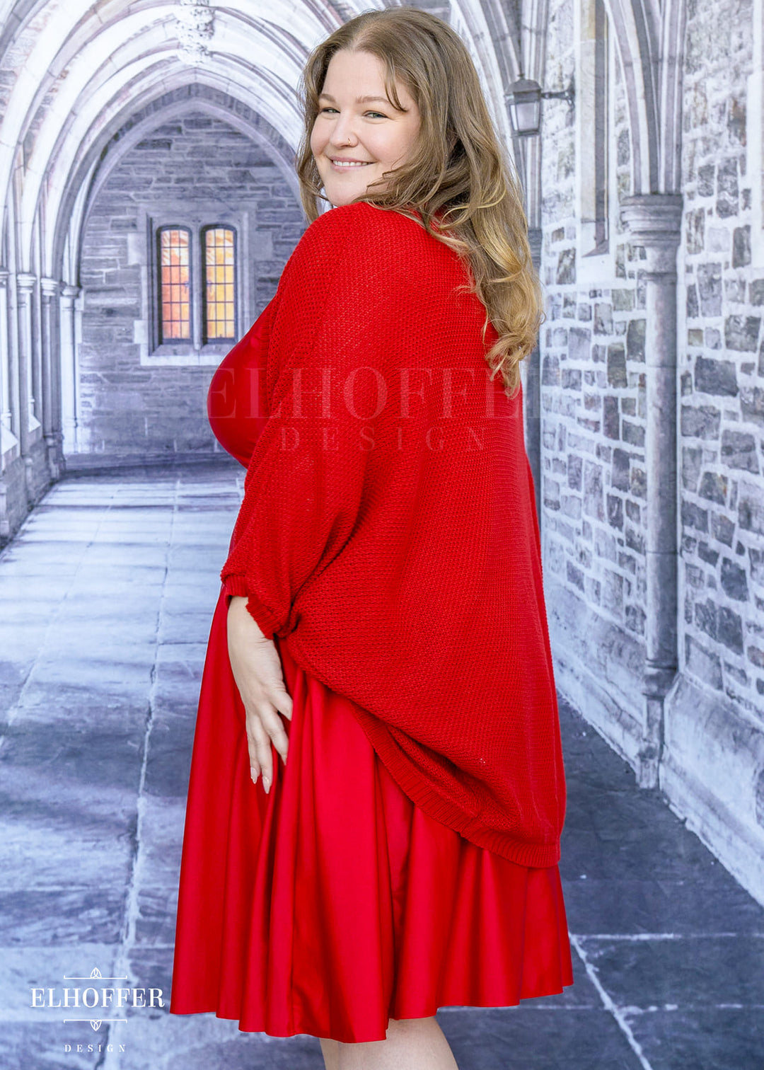 Essential Knit Dolman - All Too Red