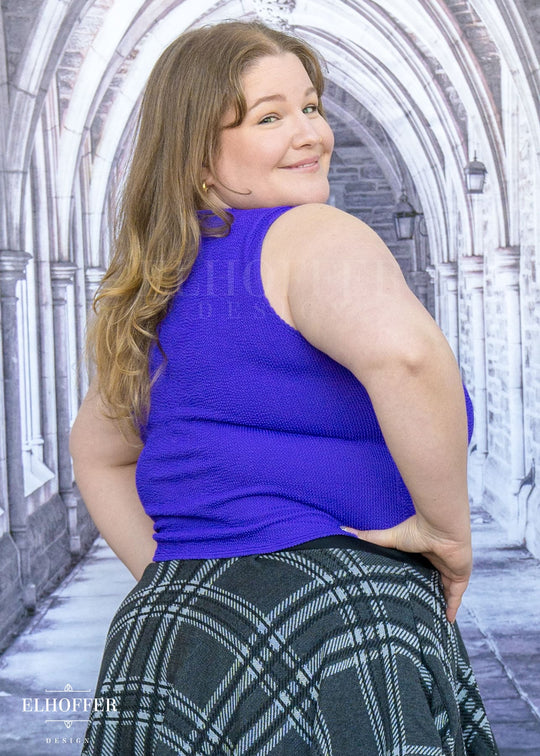 Essential Buffy Crop Top - Textured Princess Purple