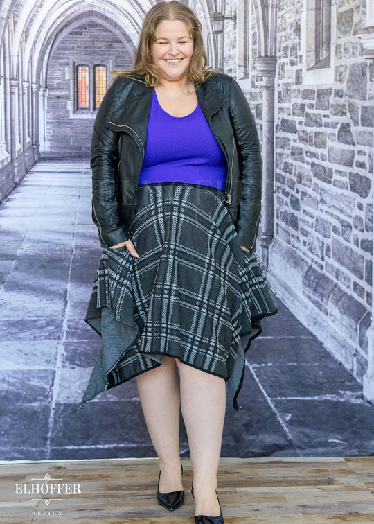 Essential Tartan Knit Skirt - Handkerchief Skirt