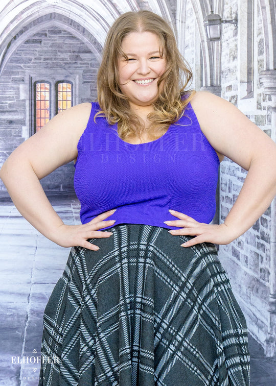 Essential Buffy Crop Top - Textured Princess Purple