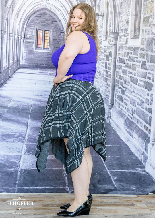 Essential Tartan Knit Skirt - Handkerchief Skirt
