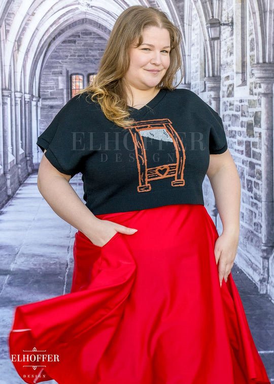 French Haircut Cropped Boxy Vest