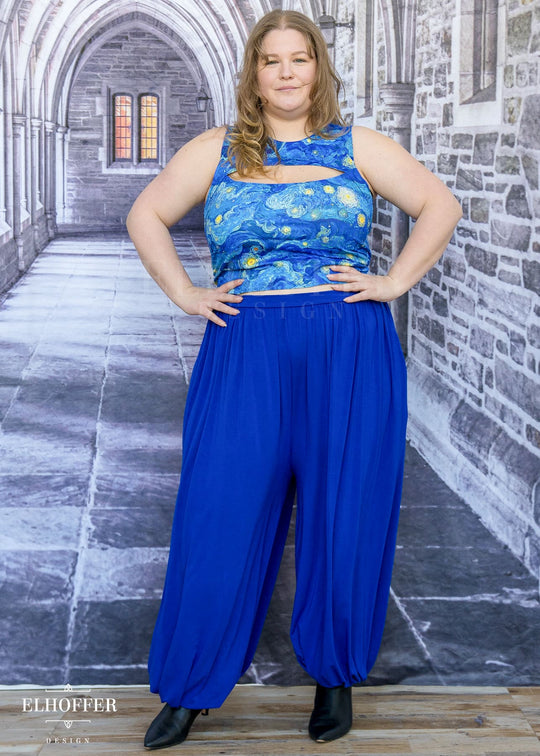 Essential Cozy Yasmin Pants - Cobalt