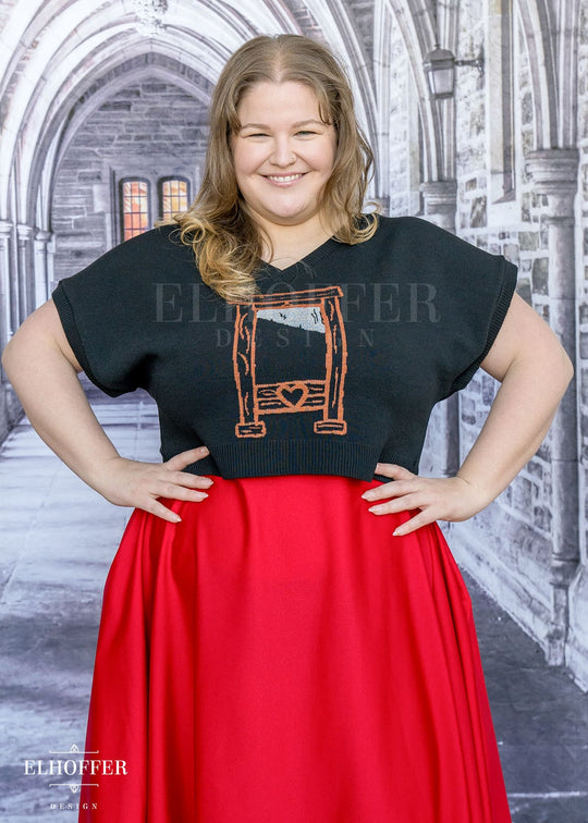 French Haircut Cropped Boxy Vest