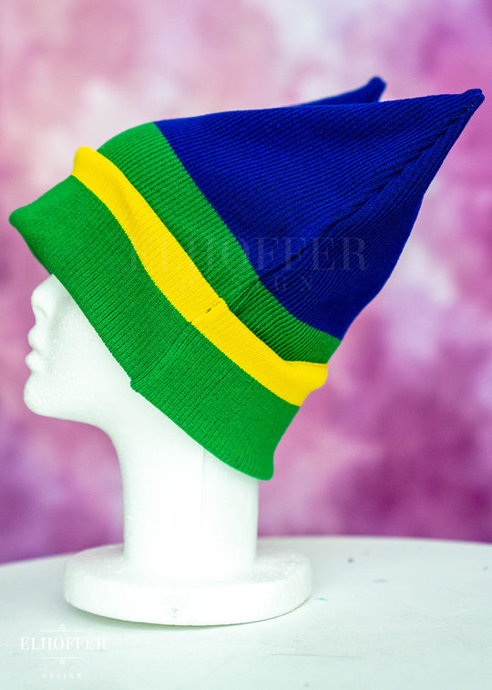 Rainbow Pride Ribbed Cat Ear Beanie