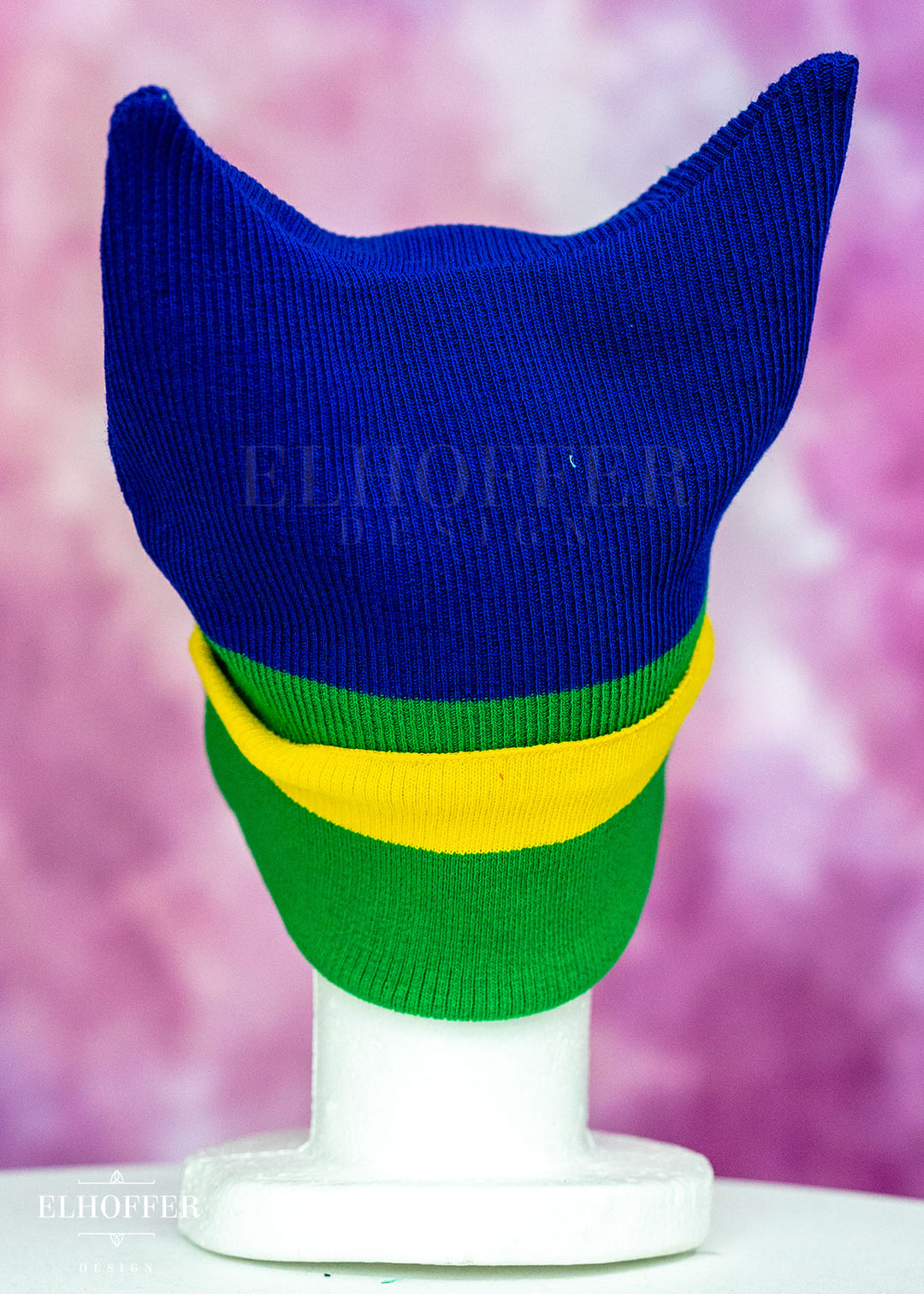 Rainbow Pride Ribbed Cat Ear Beanie