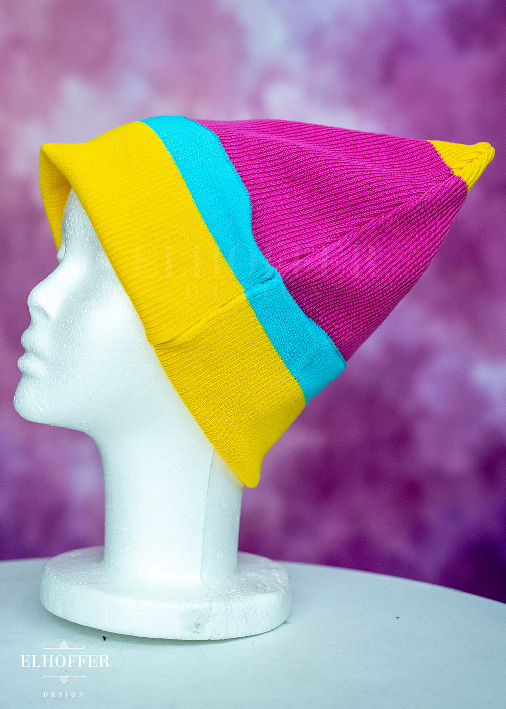 Pan Pride Ribbed Cat Ear Beanie
