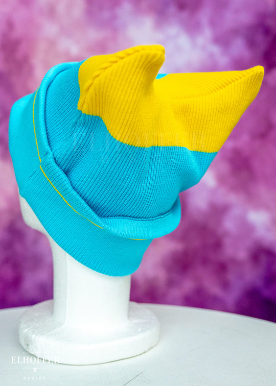 Pan Pride Ribbed Cat Ear Beanie