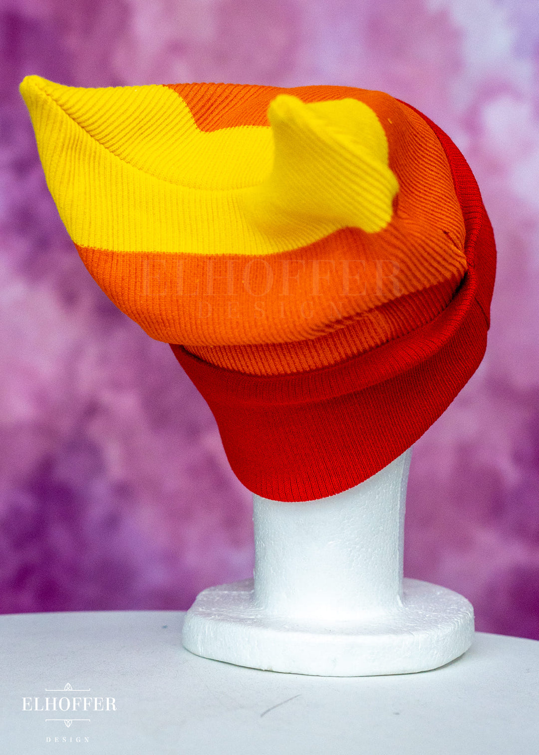 Rainbow Pride Ribbed Cat Ear Beanie