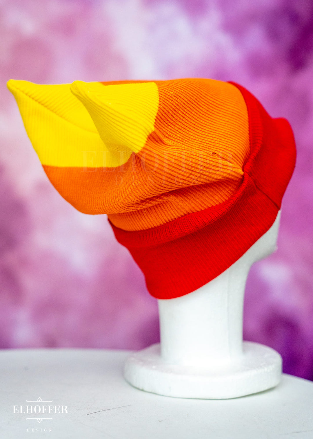 Rainbow Pride Ribbed Cat Ear Beanie