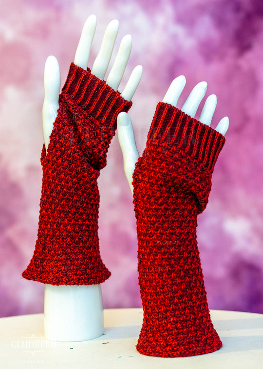 Fae of Night & Stars Vamp Red Gloves