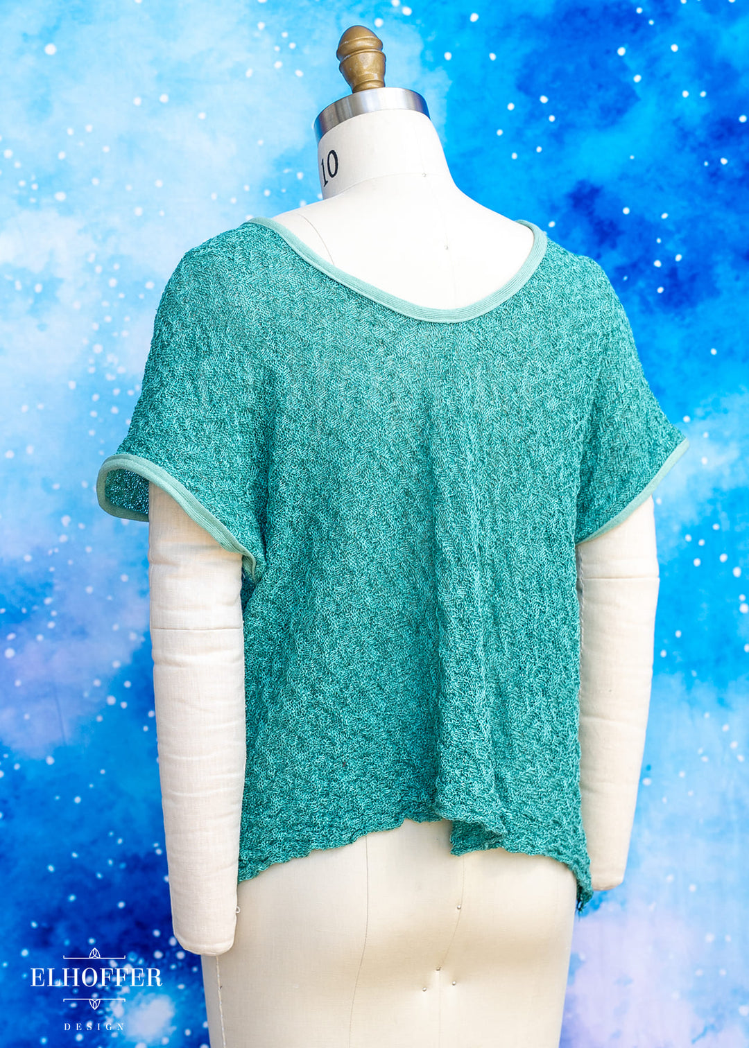 Handmade Remnant Mint Chip Top - Fits S-L