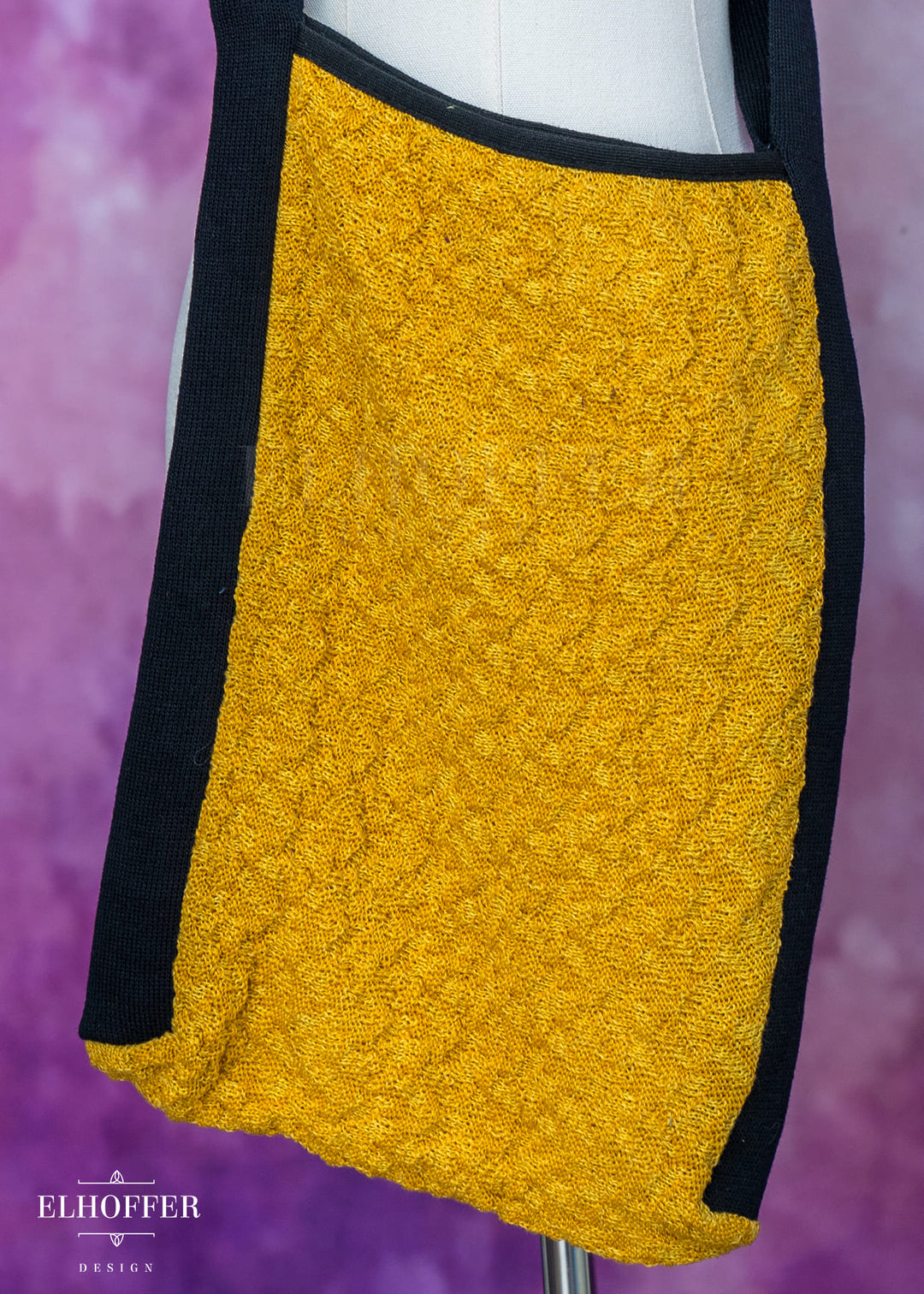 Knit Cross-Body Satchel - Renegade Dandelion Yellow