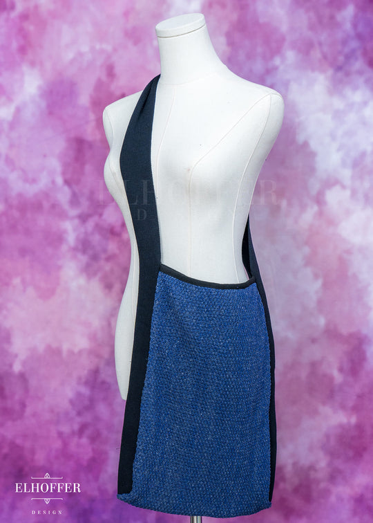 Knit Cross-Body Satchel - Nomad Heathered Navy