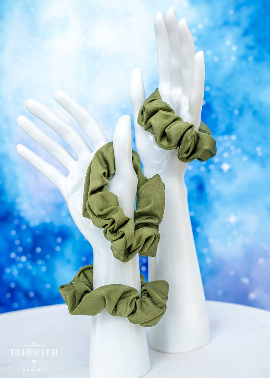 Olive Green Scrunchie