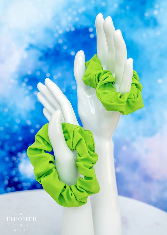 Showtime Green Scrunchie